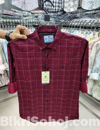 Cotton full Sleeve Check Shirt for Men's